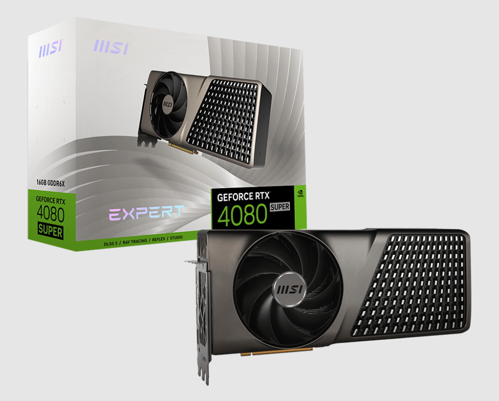  nVIDIA GeForce RTX 4080 SUPER 16G EXPERT<br>Boost Clock: 2610 MHz, 1x HDMI/ 3x DP, Max Resolution: 7680 x 4320, 1x 16-Pin Connector, Recommended: 850W  
